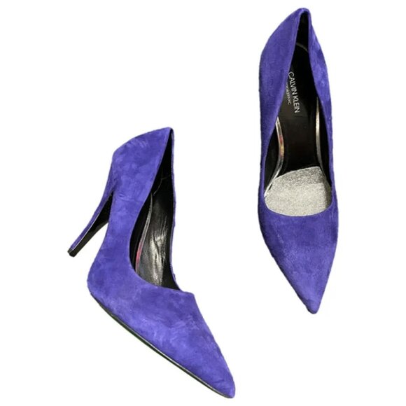 Raf Simons for Calvin Klein Violet Suede Pumps - 36.5 - NWT - Picture 2 of 2